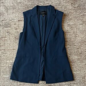 Banana Republic Navy Sleeveless Blazer Vest S